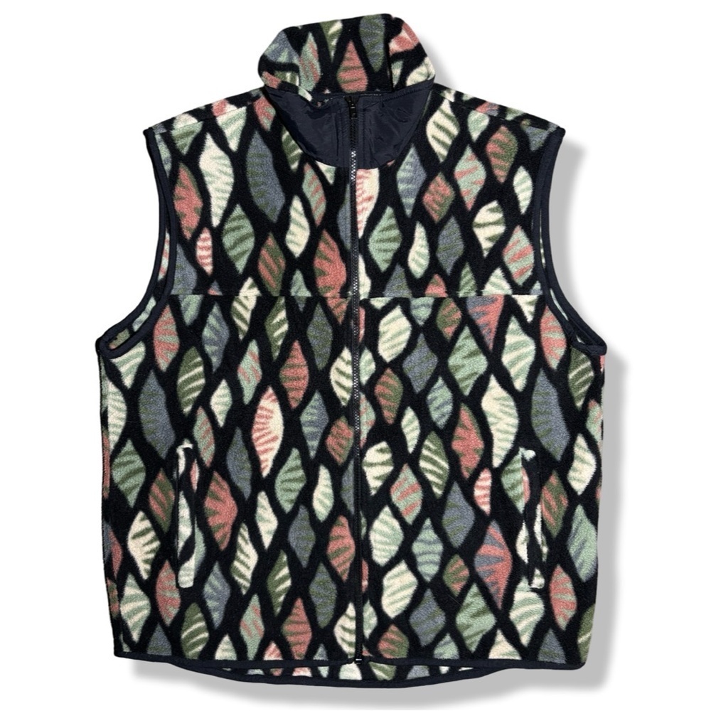 Vintage 90s Pattern Fleece Vest